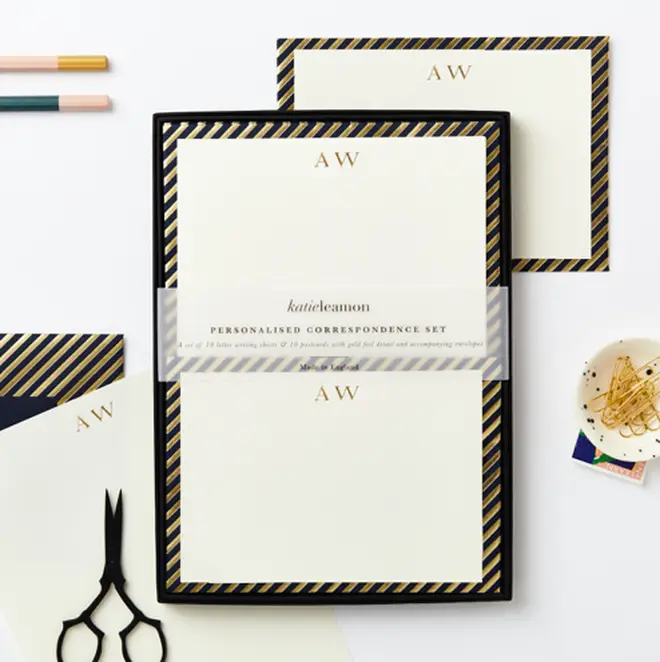 This beautiful personalised writing paper has a luxurious feel to it