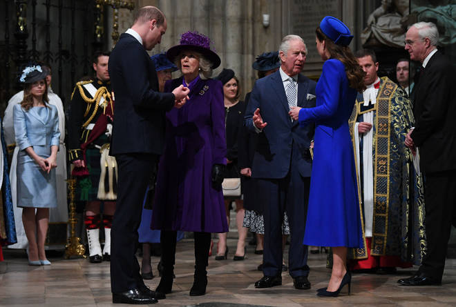 Prince Charles was representing the Queen at the service