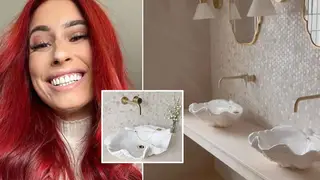 Stacey Solomon has shared off the results of her mermaid bathroom transformation