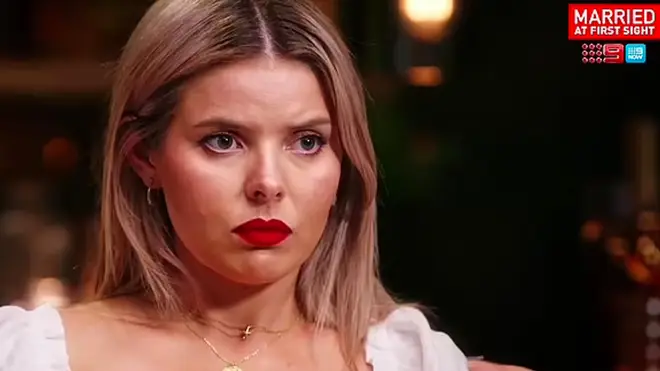 Olivia shared a photo of Dom on Married at First Sight Australia