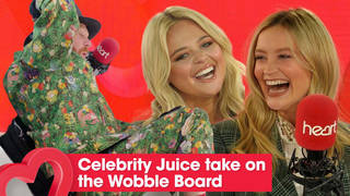 The Celebrity Juice stars take on Heart's Wobble Board