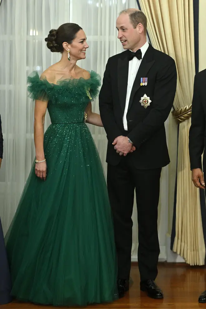 The Duke and Duchess of Cambridge attended the second state dinner of their Royal Tour of the Caribbean