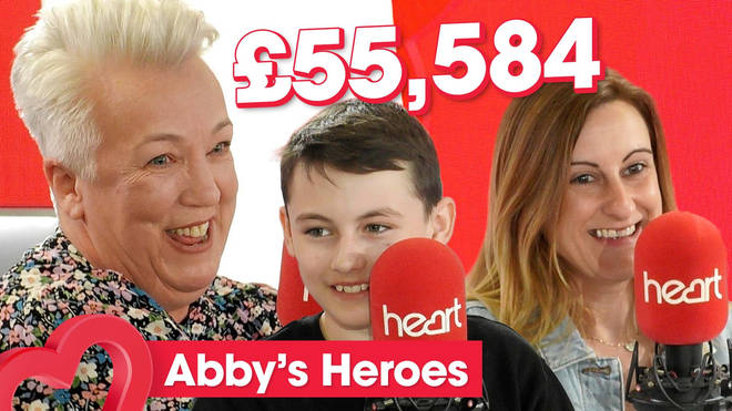 Abby's Heroes were presented with a cheque for £55,584