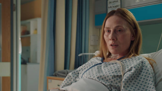 Holby City's Jac Naylor suffers a stroke following her operation