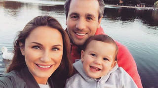 Sam Faiers with big Paul and baby Paul