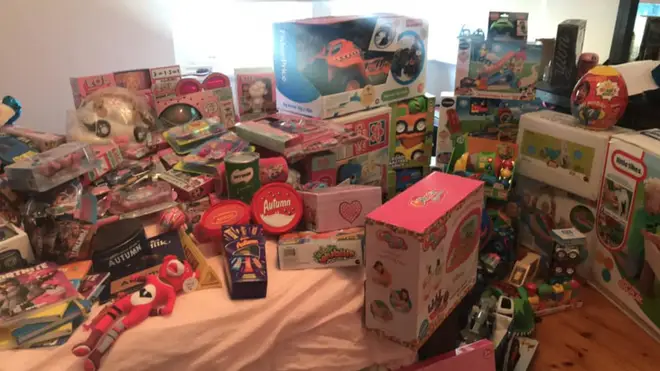 The mum-of-three had been buying gifts for 5 months