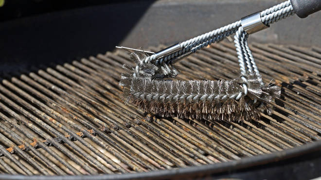 BBQ brushes are used to clean grills
