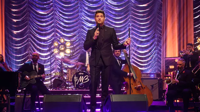 Michael Buble performing at the Graham Norton show