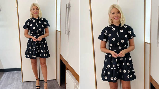 Holly Willoughby is wearing a dress from Omnes