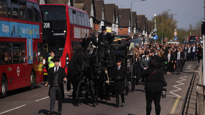Hundreds of people have attended the funeral of Tom Parker