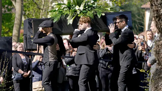 Tom Parker's coffin was carried by his The Wanted bandmates