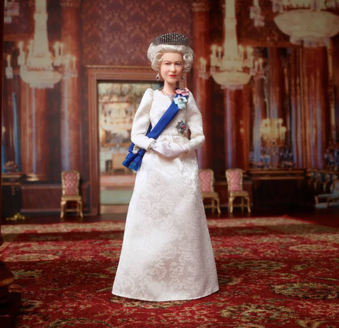 The Barbie was designed in celebration of the Queen's Platinum Jubilee