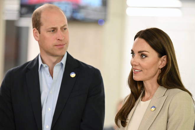 The Duke and Duchess of Cambridge were in London visiting the Disasters Emergency Committee