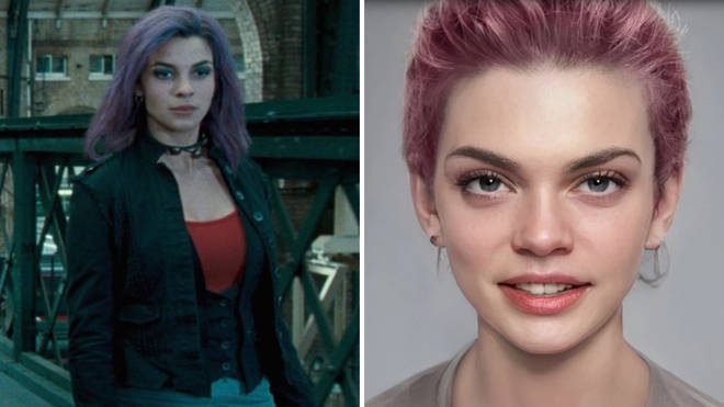 The Harry Potter filmmakers made sure to reference Tonks' colourful hair in the movies
