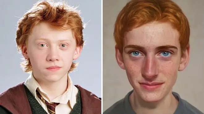 Ron Weasley is another character cast perfectly by the filmmakers of Harry Potter
