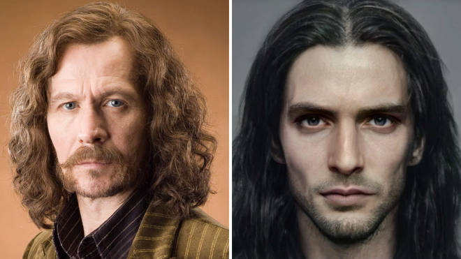 Sirius Black's appearance changes a lot throughout the Harry Potter books, especially from his youth to his stint in Azkaban and after