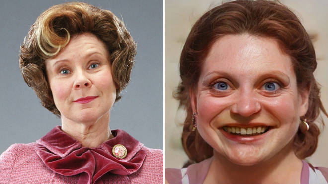 Imelda Staunton did an amazing job of portraying Dolores Umbridge in Harry Potter and the Order of the Phoenix