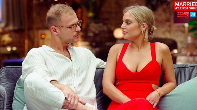 Domenica and Jack discuss their romance on the Married at First Sight Australia reunion