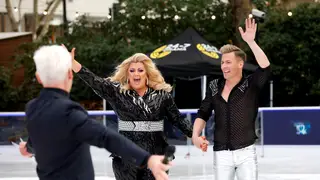 Gemma Collins and her partner Matt Evers at the Dancing On Ice Launch