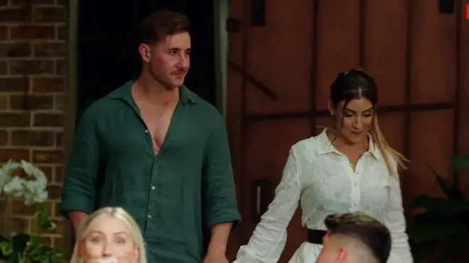 Carolina and Daniel walked into the MAFS reunion dinner party together