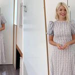 Holly Willoughby is wearing a dress from Anne Louise Boutique