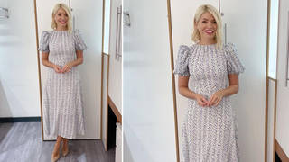Holly Willoughby is wearing a dress from Anne Louise Boutique