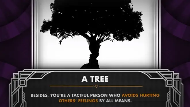 If you see a tree, you are more of a loner