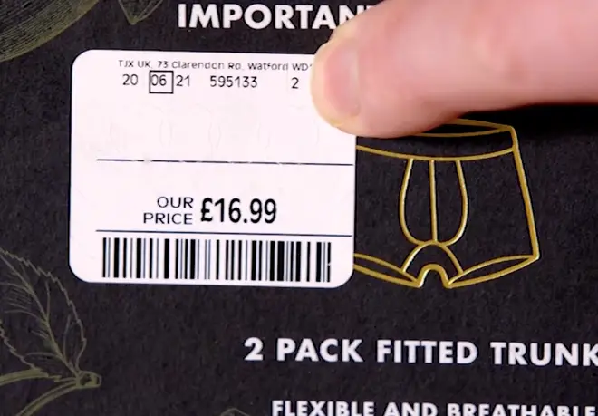 The number '2' on TK Maxx products means the item has been sourced directly from the brand