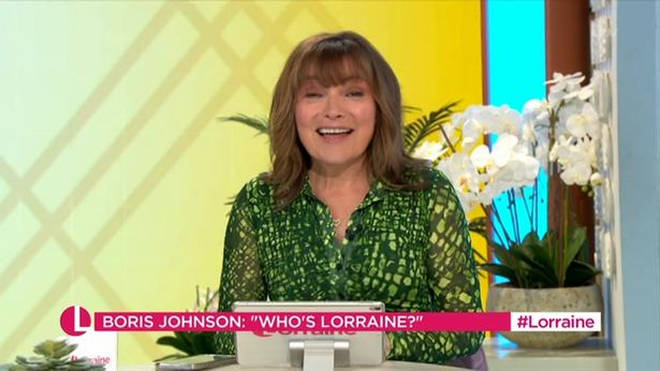 Lorraine was in hysterics after the Prime Minister asked who she was