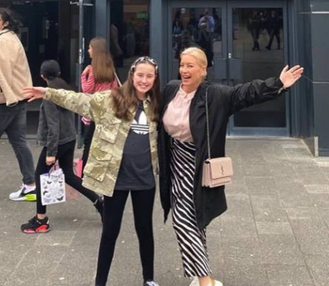 Denise Van Outen has said it was hard telling her daughter about her split
