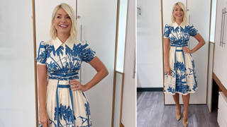 Holly Willoughby is wearing a dress from LK Bennett today