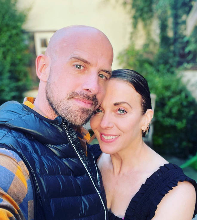 Amanda Abbington is staying by Jonathan's side as they continue planning their summer wedding