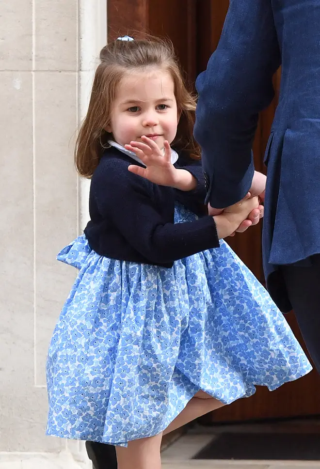 Princess Charlotte apparently sat on the floor during the family day out