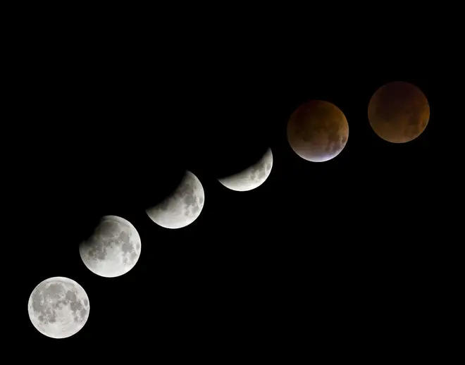 For a total lunar eclipse to happen, the Earth, the Moon and the Sun all need to line up in a straight line