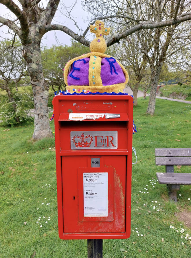 Christopher Brough spotted this colourful postbox topper near Carn Brea, Cornwall