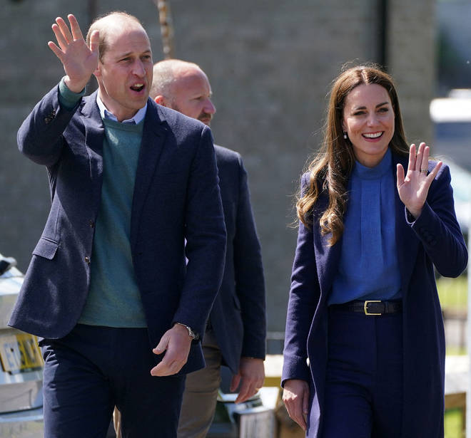 Prince William and Kate Middleton took time to greet members of the public during their stop in Glasgow