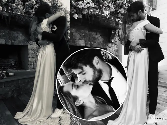 Miley Cyrus has given fans a glimpse into her wedding to Liam Hemsworth