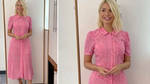 Holly Willoughby is wearing a pink dress from Whistles