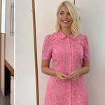 Holly Willoughby is wearing a pink dress from Whistles