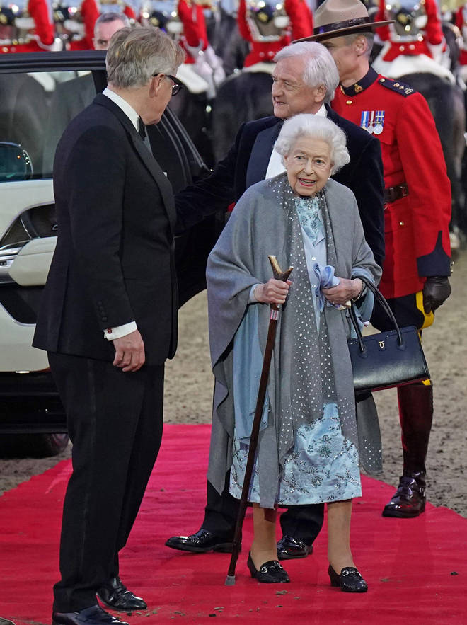 The Queen looked chipper as she arrived at the final night of the Royal Windsor Horse Show