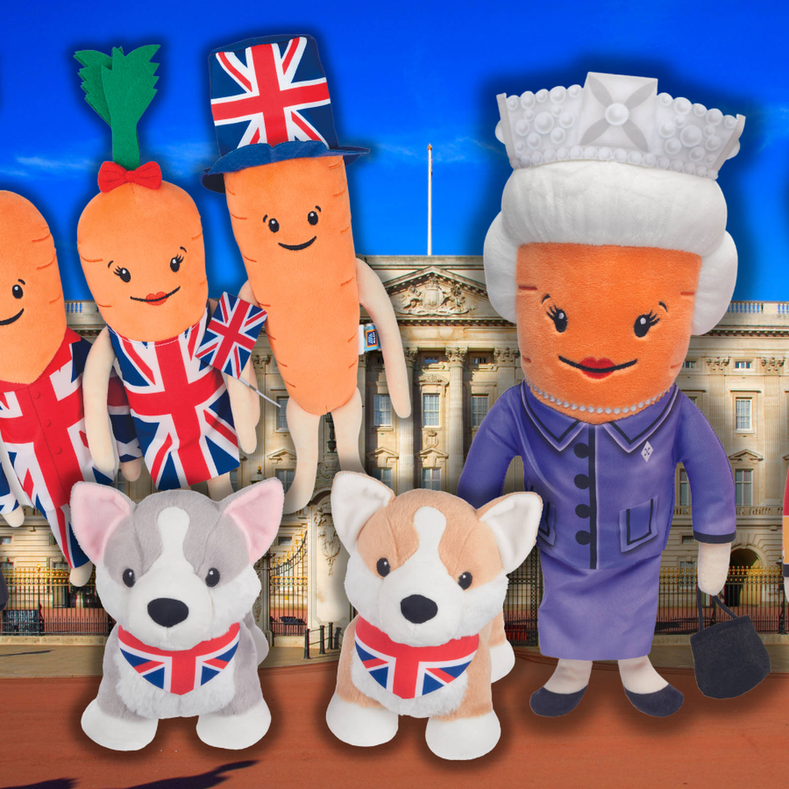 Beefeater Aldi kevin the carrot limited edition queens jubilee Soft Toy SAME DAY DISPATCH 