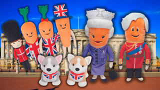 The Queen and Prince Charles have been turned into carrots by Aldi who are celebrating Her Majesty's Platinum Jubilee