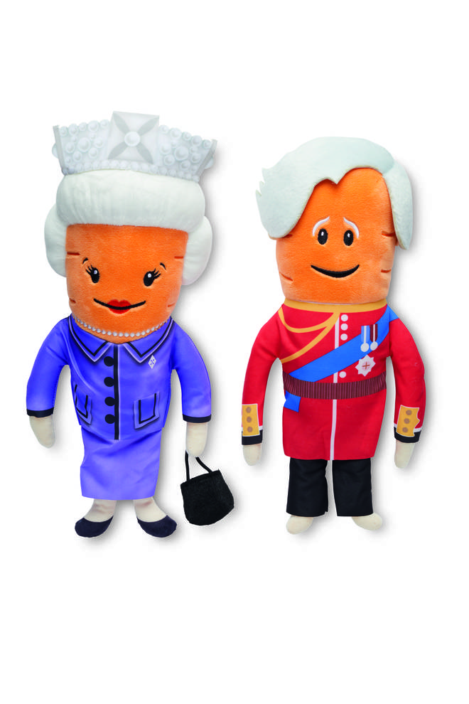 Aldi shoppers can get their hands on carrot versions of the Queen and Prince Charles