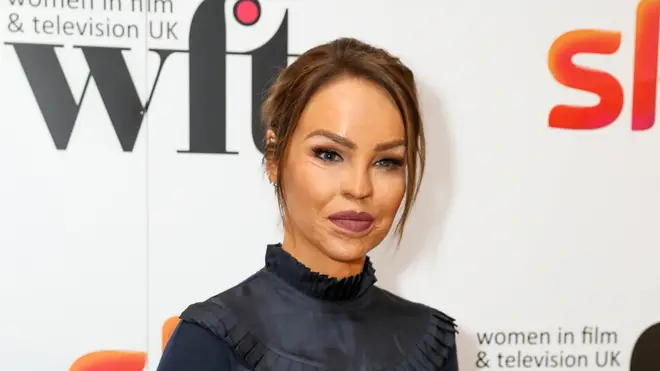 Katie Piper strikes a pose on the red carpet