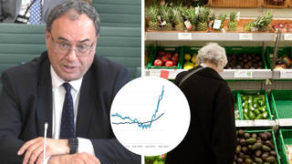 Andrew Bailey has issued a stark warning about food price rises