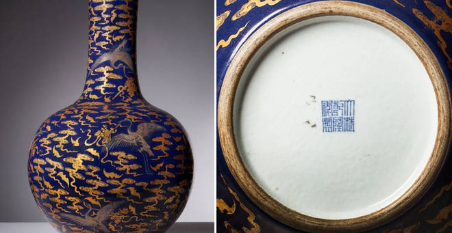 The vase sold for half a million at an auction