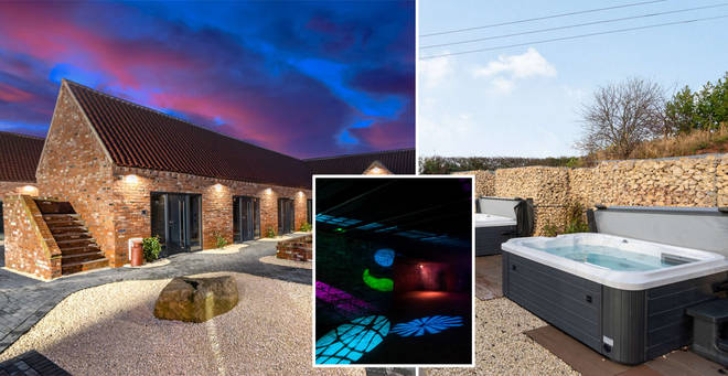 The incredible holiday home is situated in Nottinghamshire