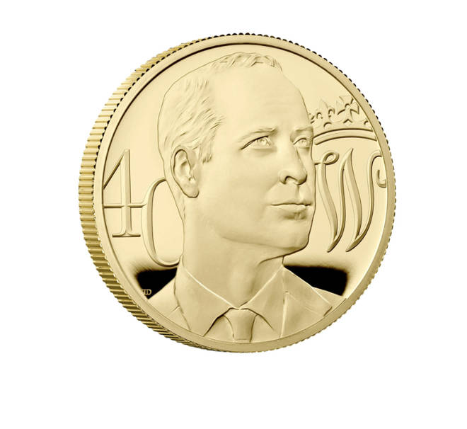 The coin was designed and crafted by engraver Thomas T Docherty