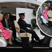 The Queen was shown around The Chelsea Flower Show in a buggy driven by a member of the royal household