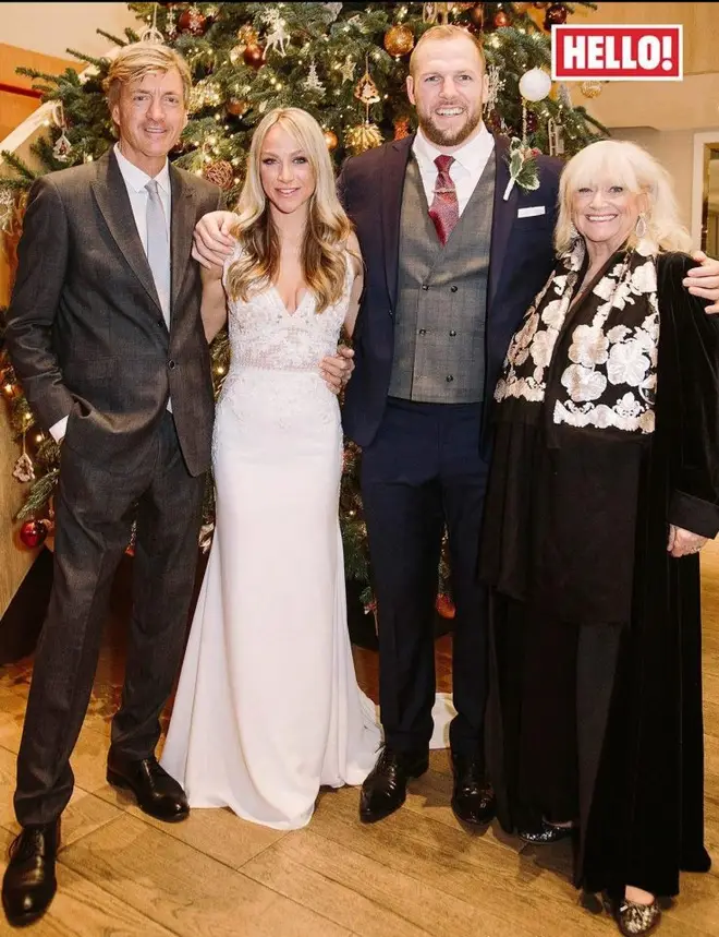 Chloe Madeley and James Haskell on their wedding day